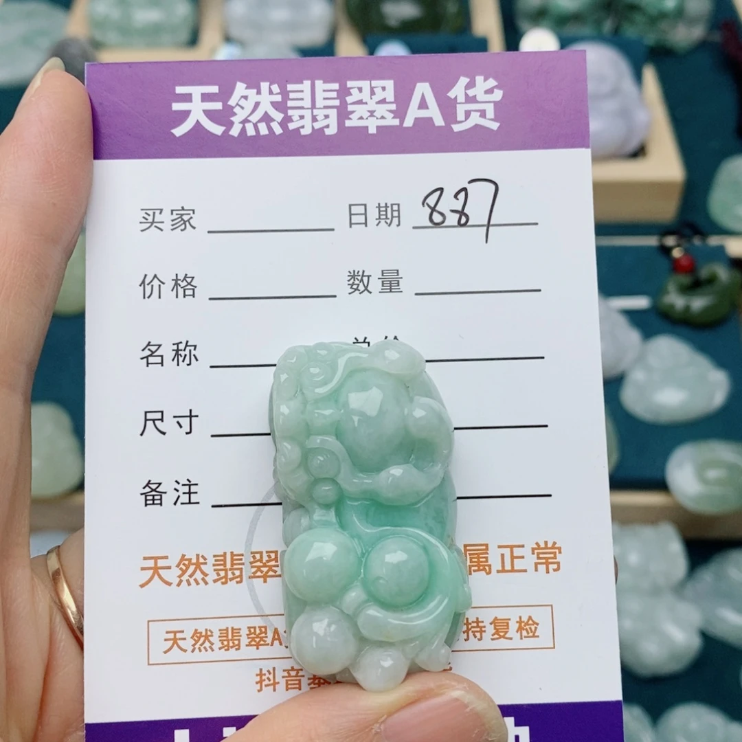翡翠未镶嵌颈饰貔貅