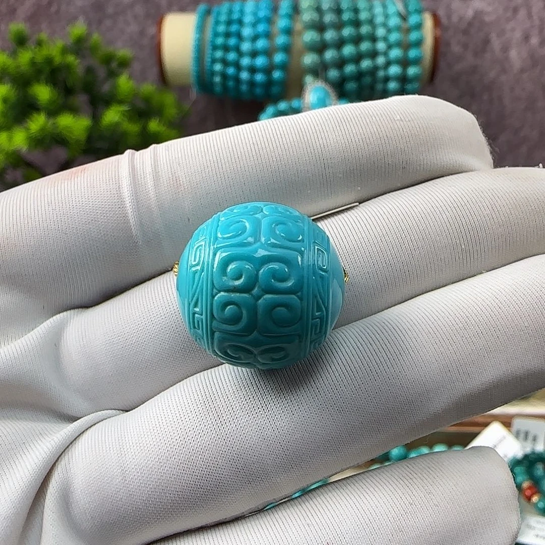 绿松石未镶嵌吊坠(不含链)17.7mm