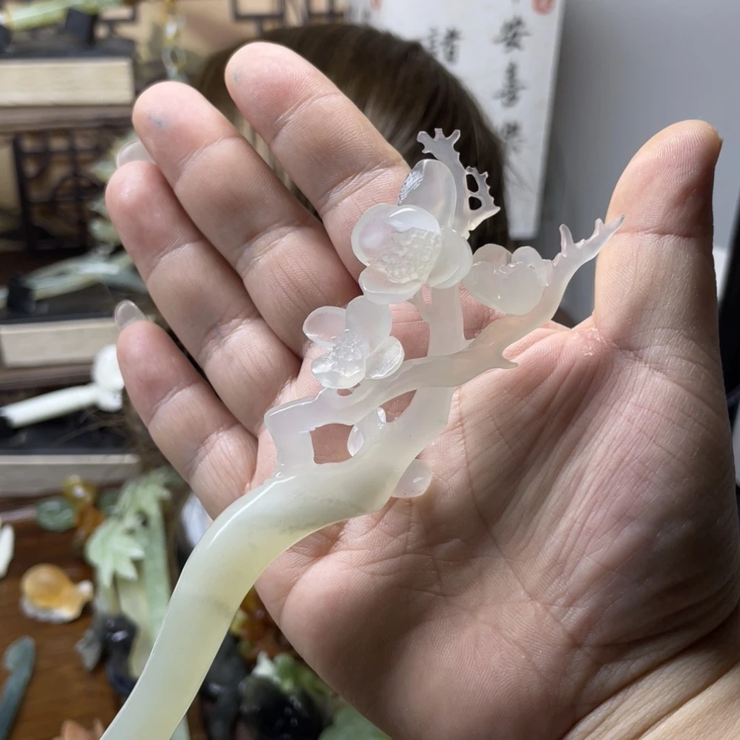 岫玉发饰未镶嵌潇*