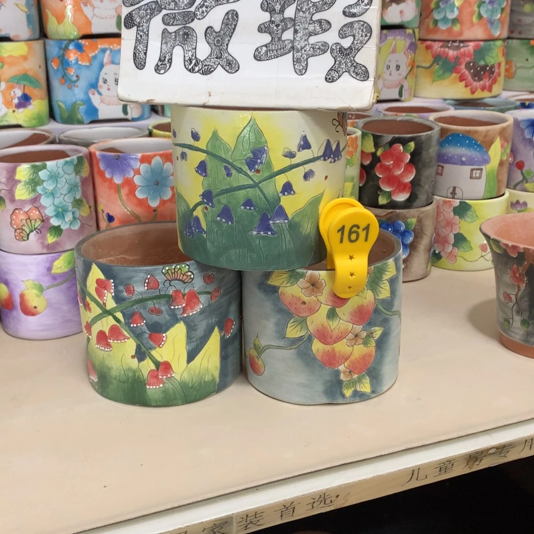 咱**肉福利微瑕红陶花盆