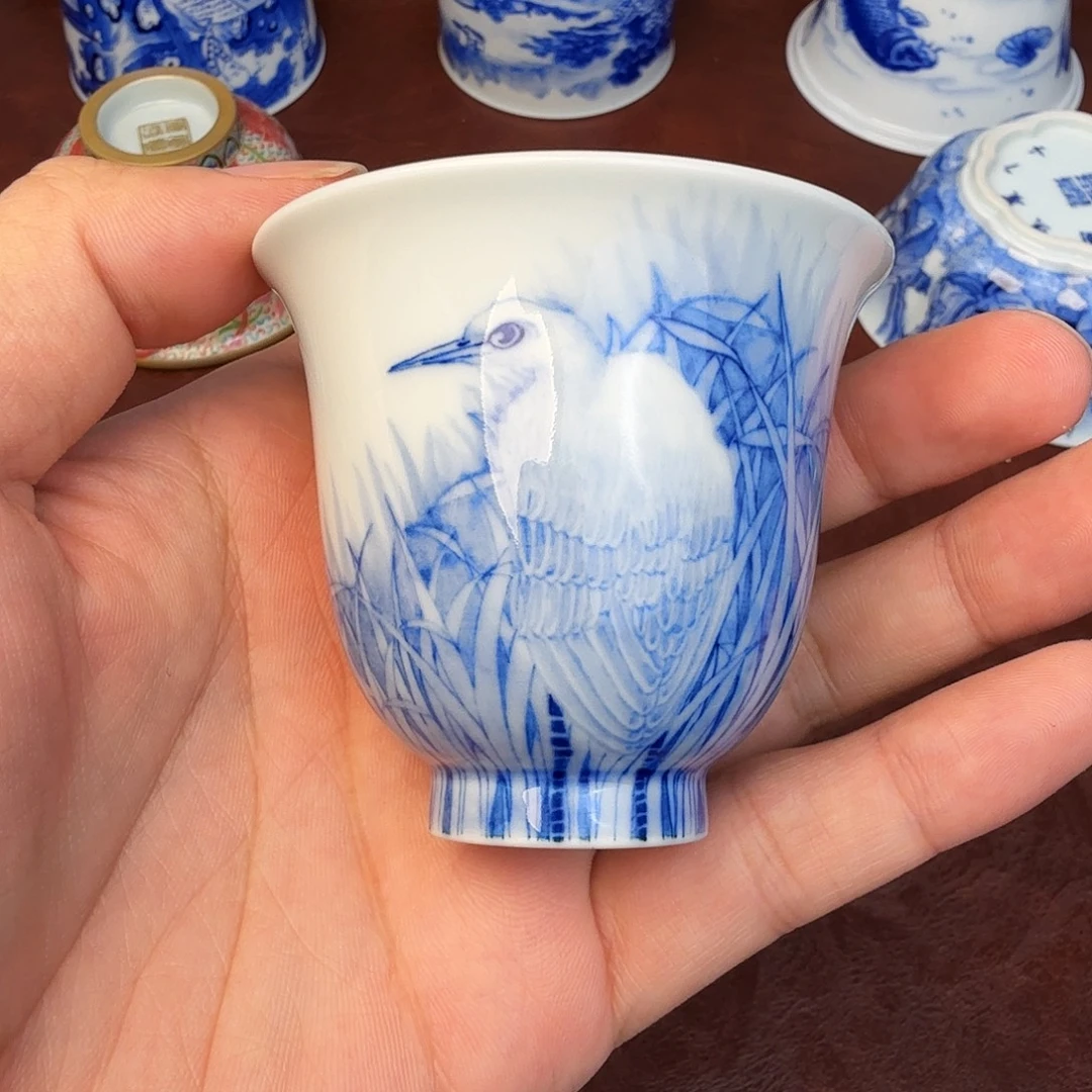 杨***图现代景德镇全手工全手绘陶瓷
