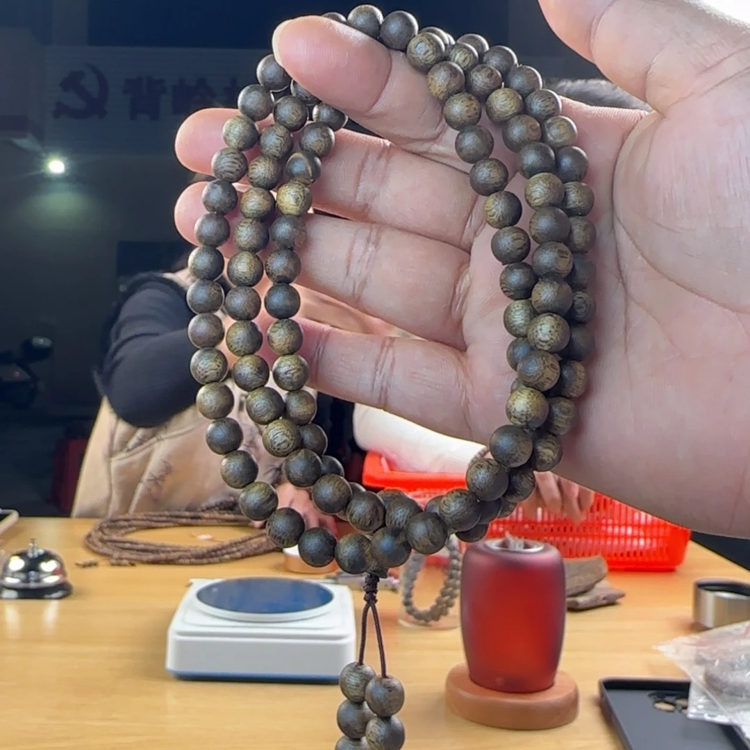 手串沉香棋楠圆珠7mm多圈多样性发一SB-7Y17-B1229