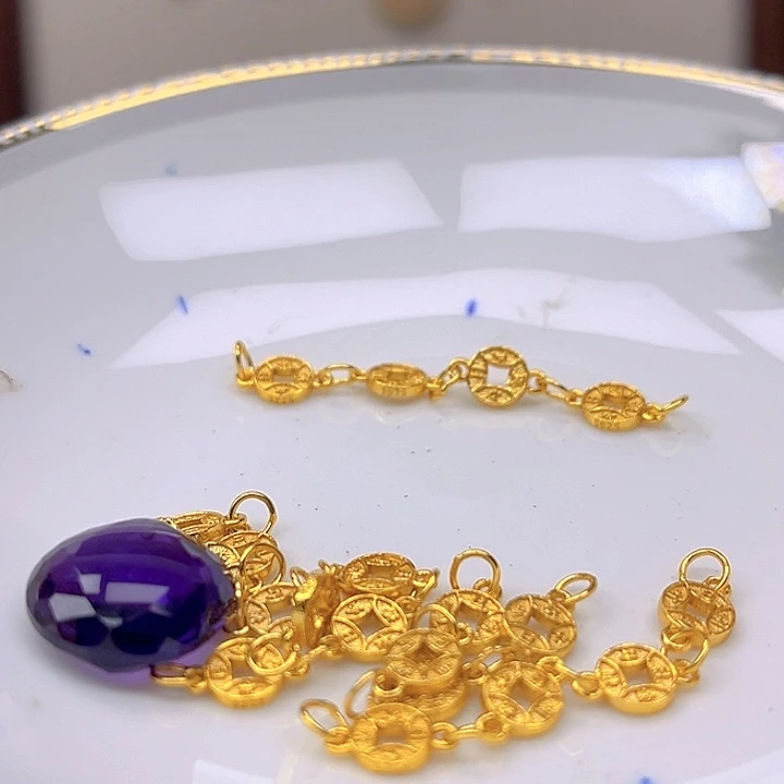 银S925镶嵌颈饰紫晶紫晶925镶嵌122