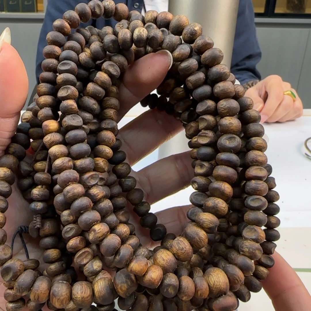 沉香手串多样性发1条沉水浮包头紫棋高货19克