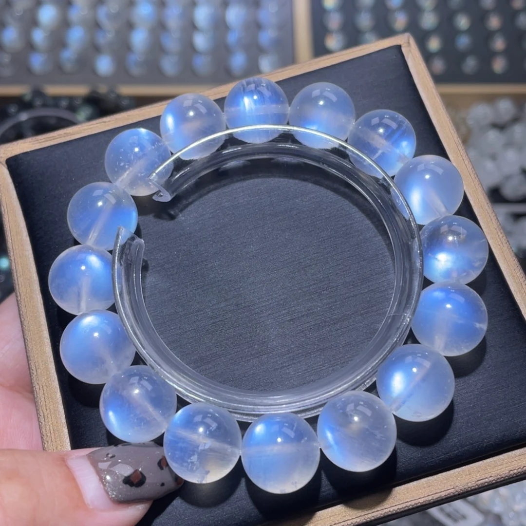 手链长石未镶嵌蓝月光手链13mm+