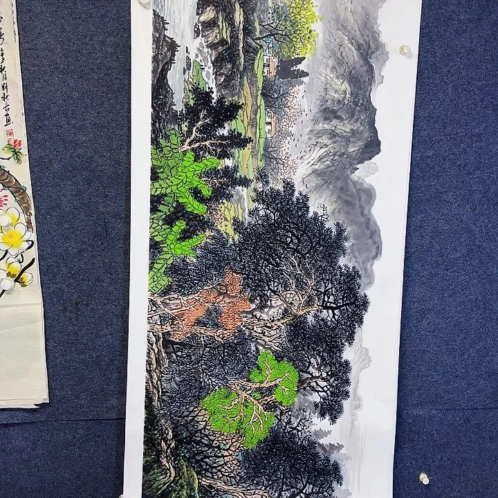 国画国画山水作品