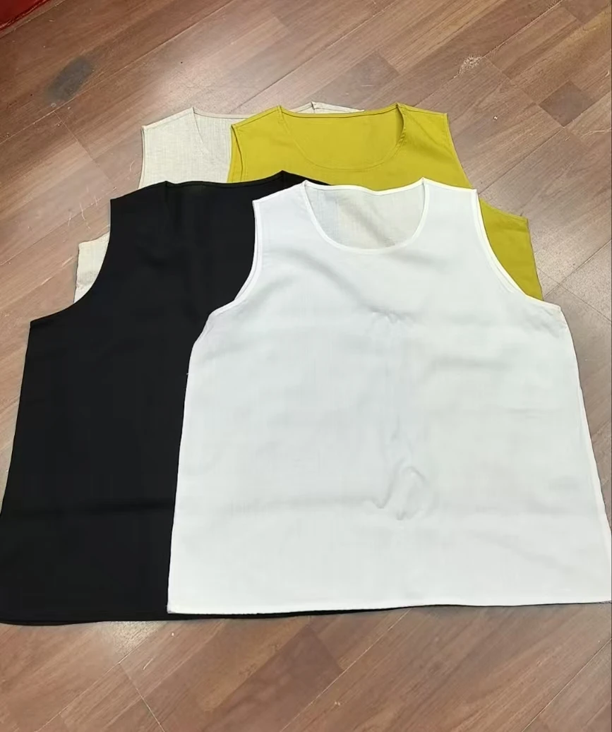 亚麻 净版马甲  210