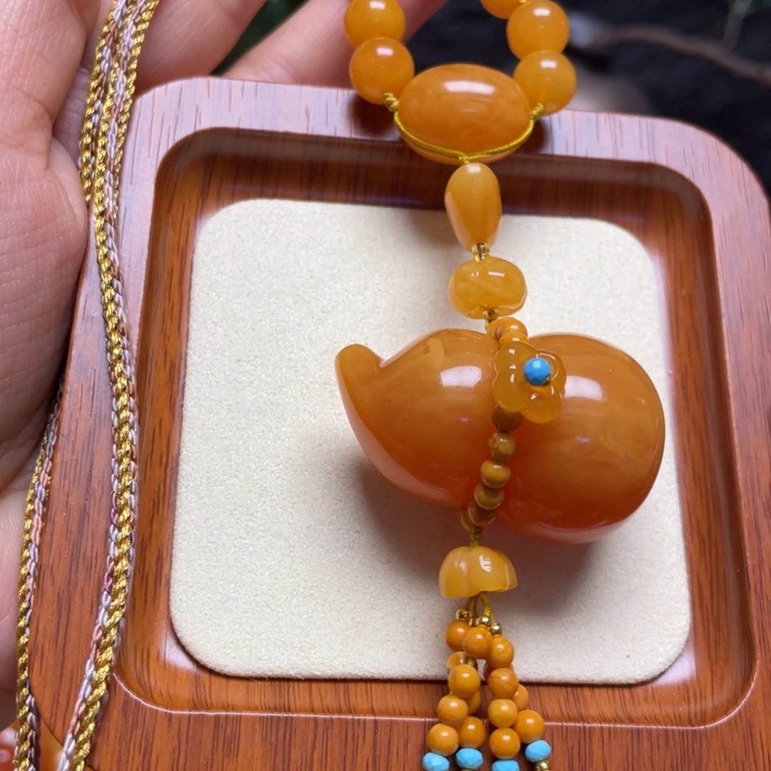 蜜蜡未镶嵌颈饰项链