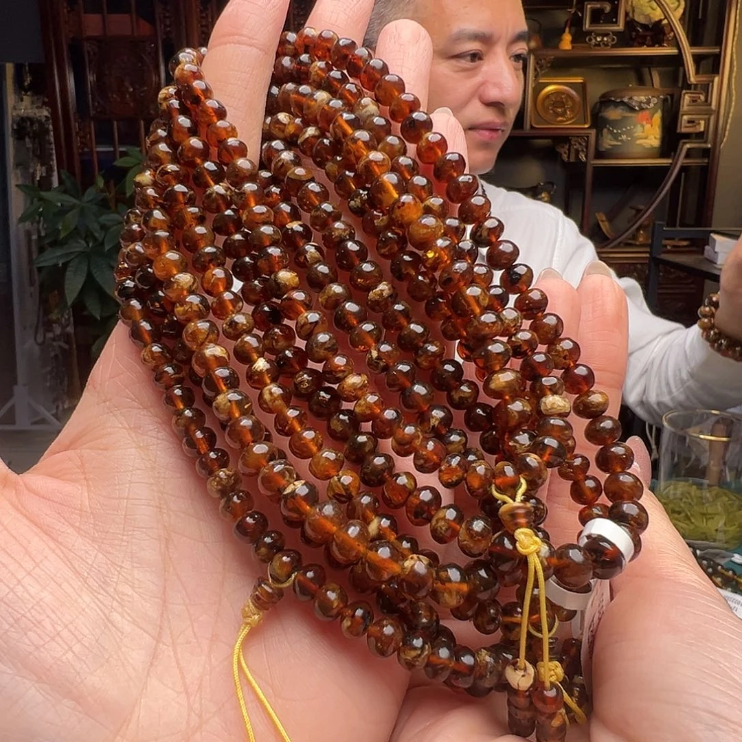 琥珀未镶嵌裸石抚顺琥珀20501六多样性发其一