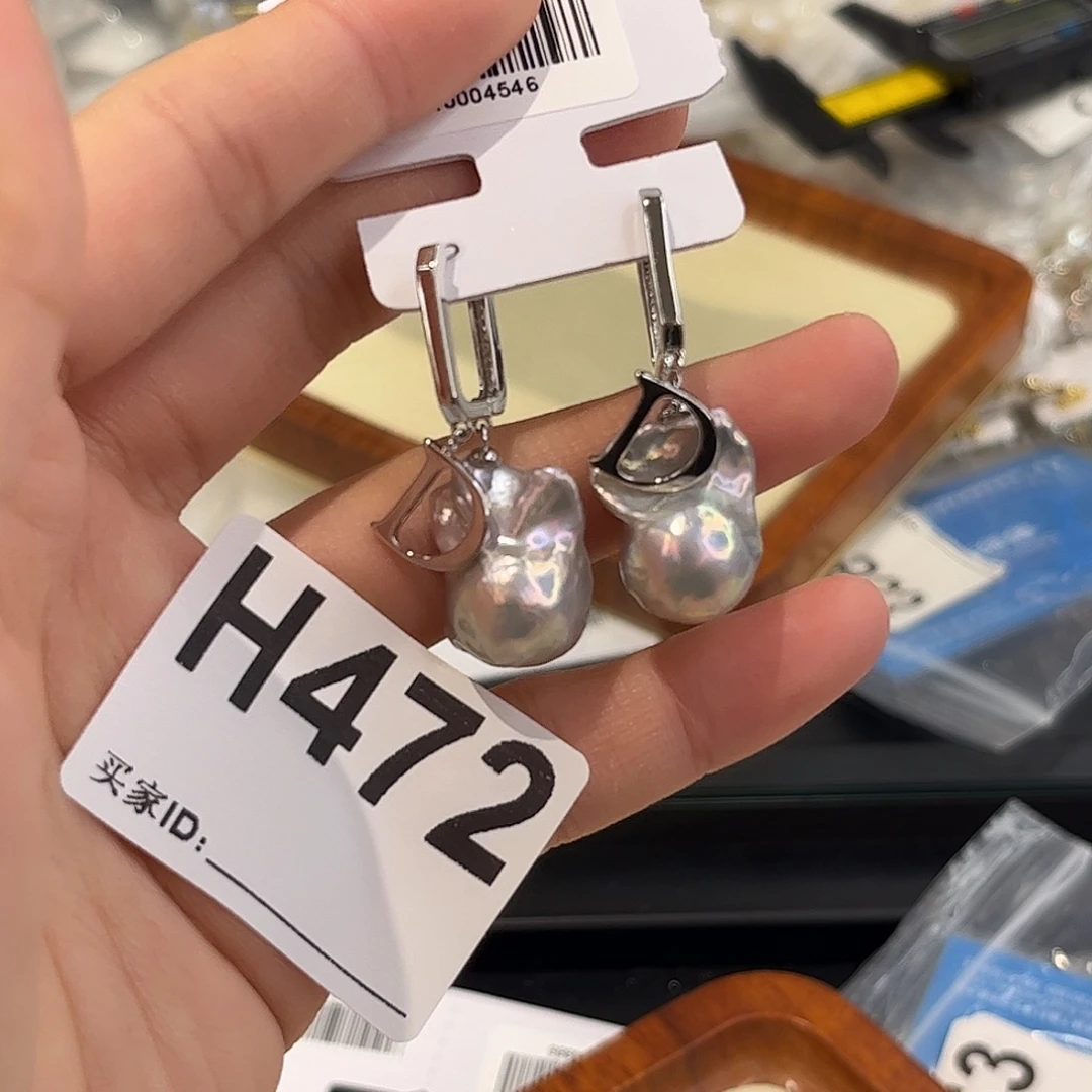 合金耳饰淡水珍珠