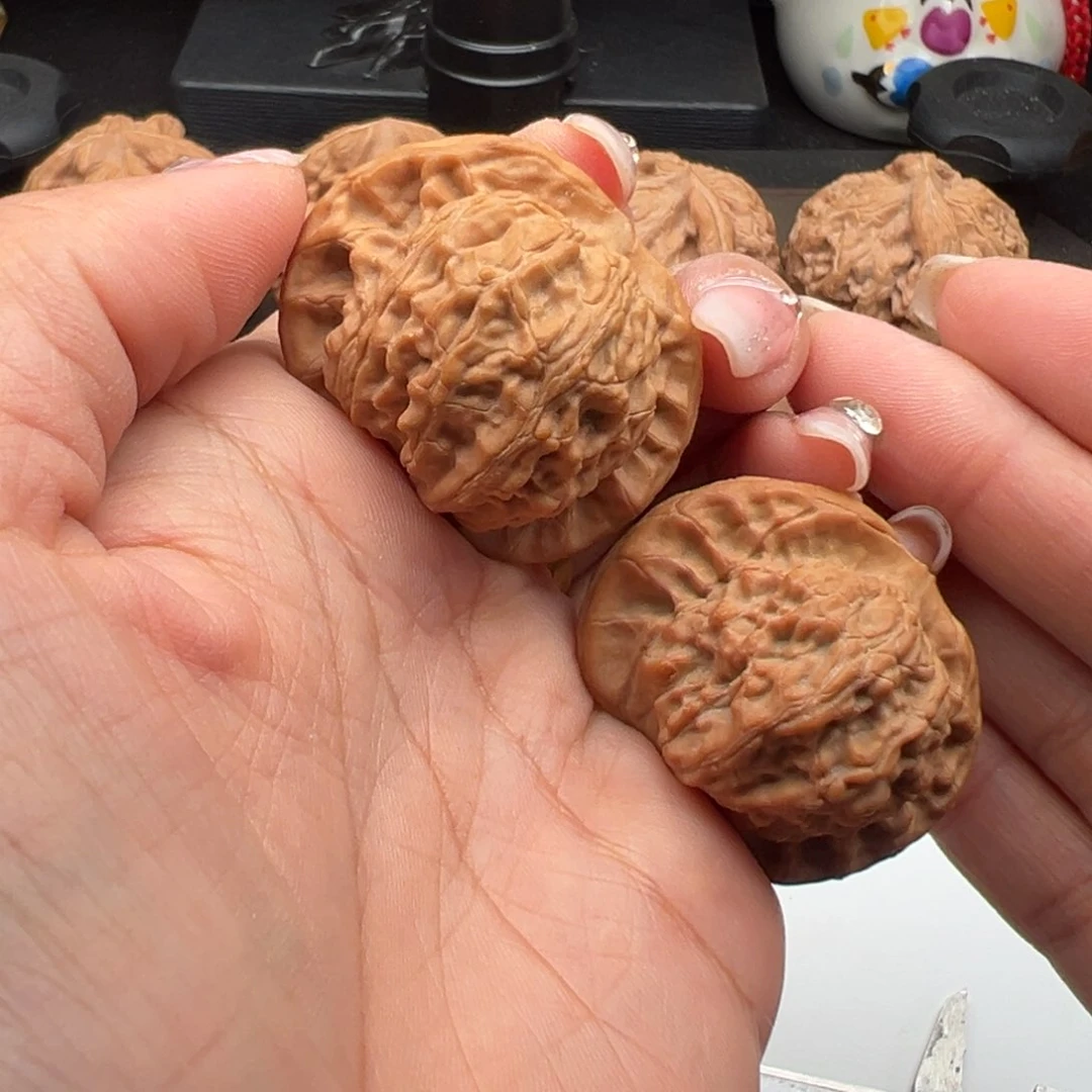 文玩核桃把件宽边40