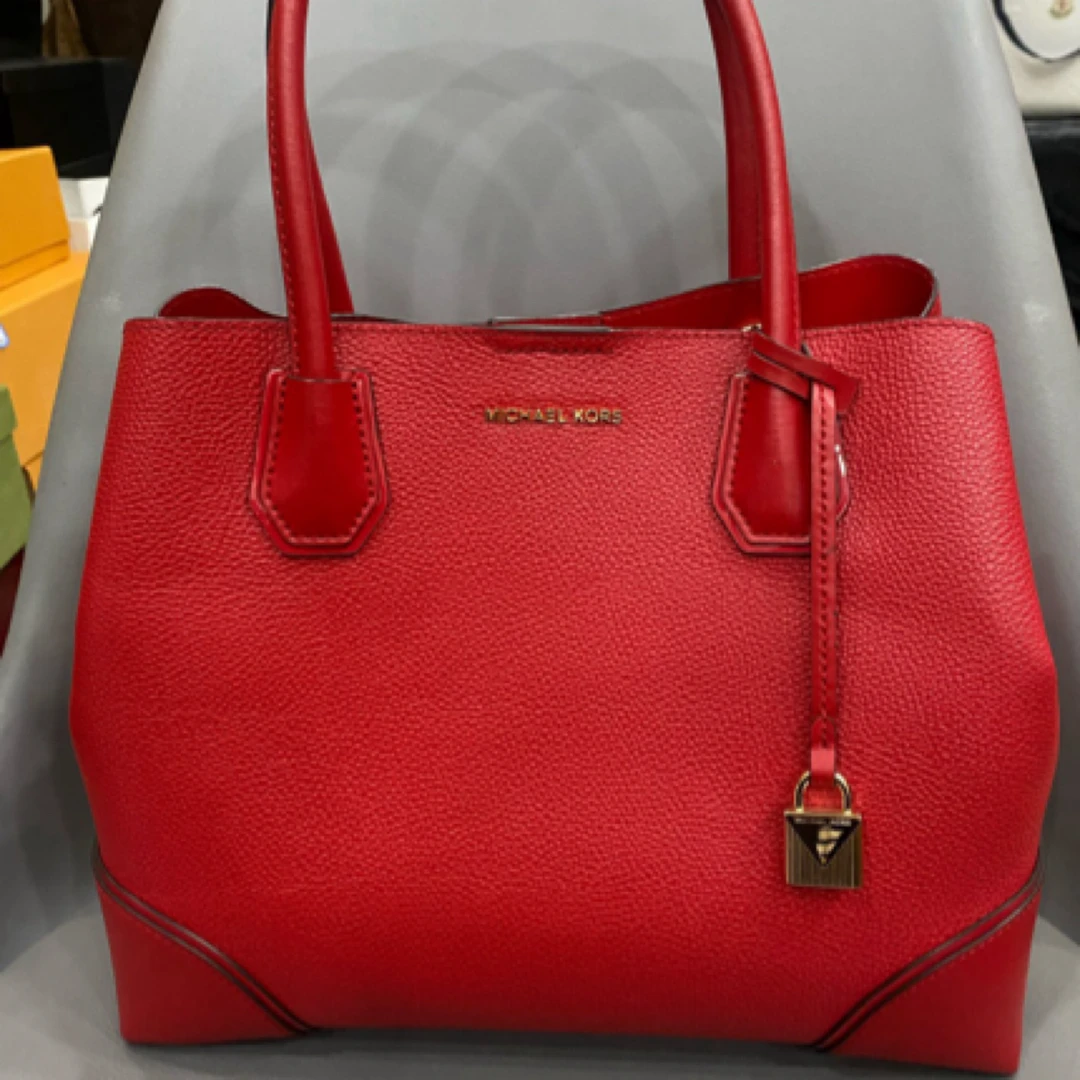 95新 MICHAELKORS/迈克高仕 MK 红色手提包
