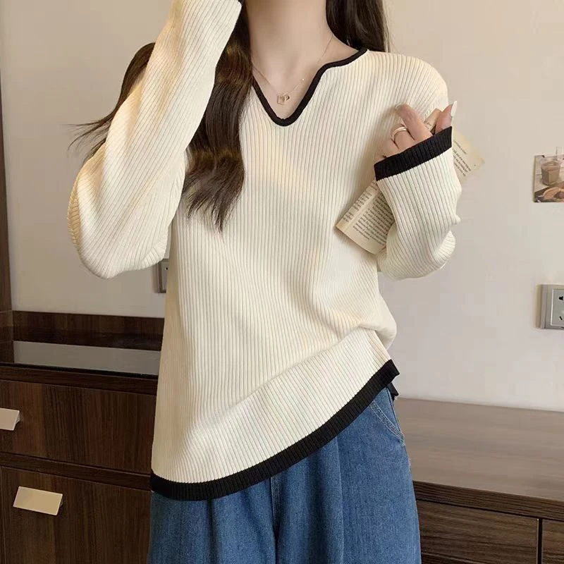 A551-A560针织直筒型连帽短款冬季毛针织衫宽松设计感海妖风