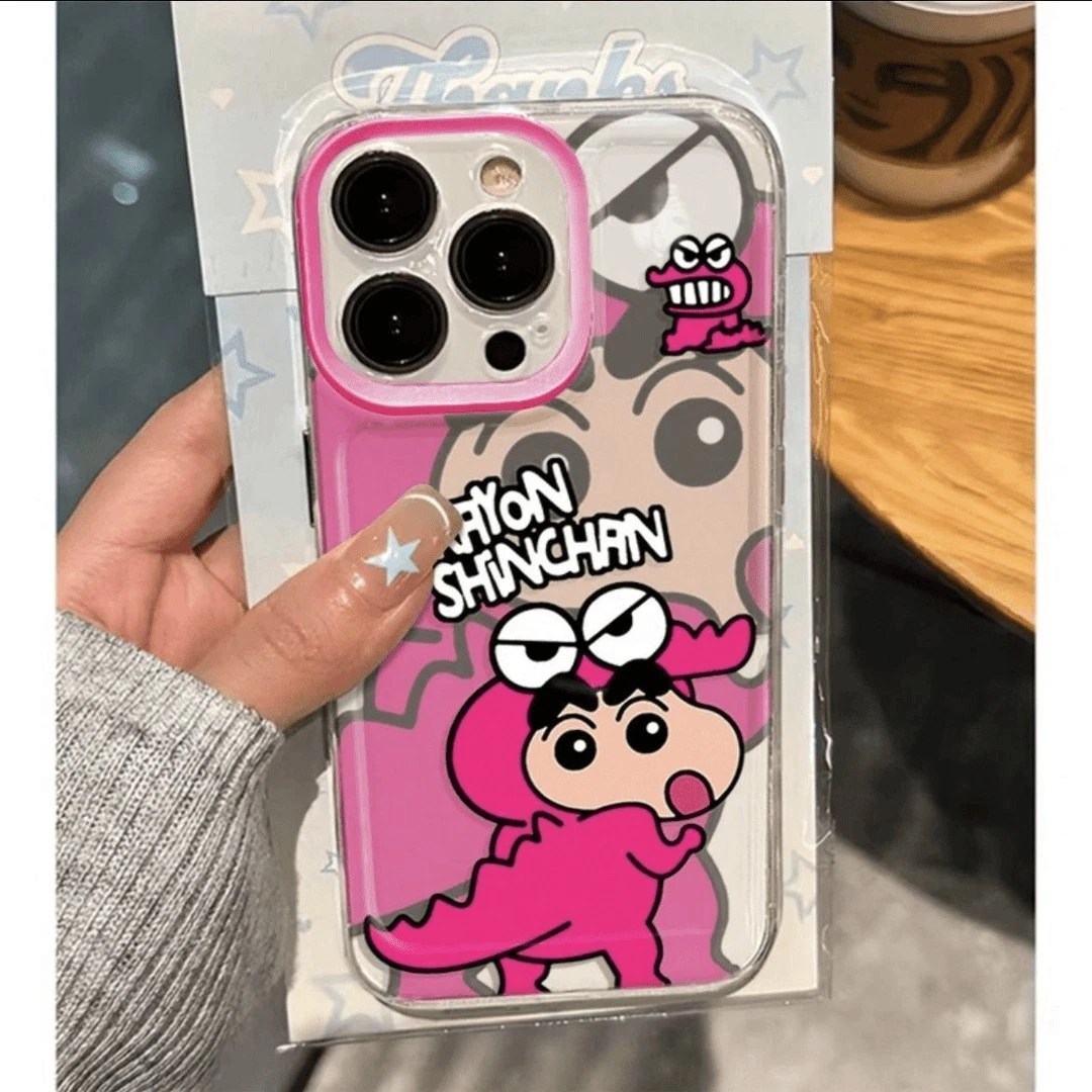 恐龙小新适用苹果16PROMAX手机壳iPhone15Plus新款14/13/12透明