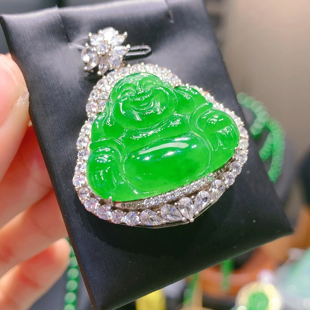 翡翠颈饰银S925镶嵌7甄选qj