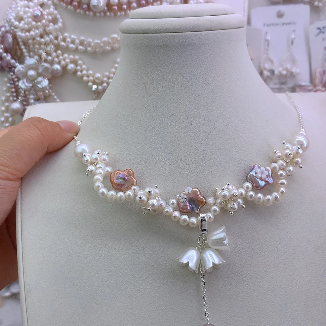 未镶嵌项链淡水珍珠