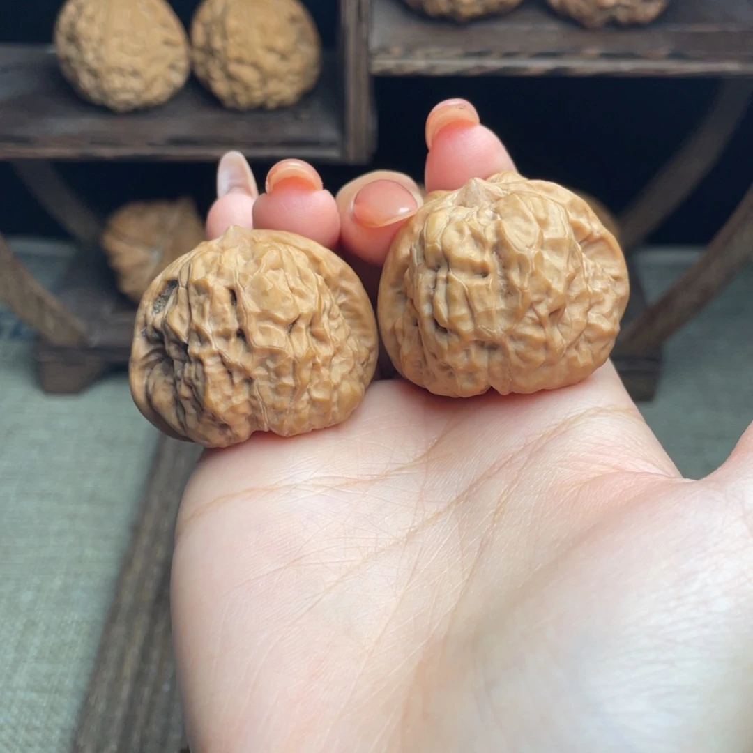 文玩核桃吊坠蛤蟆头39 全品白茬精配