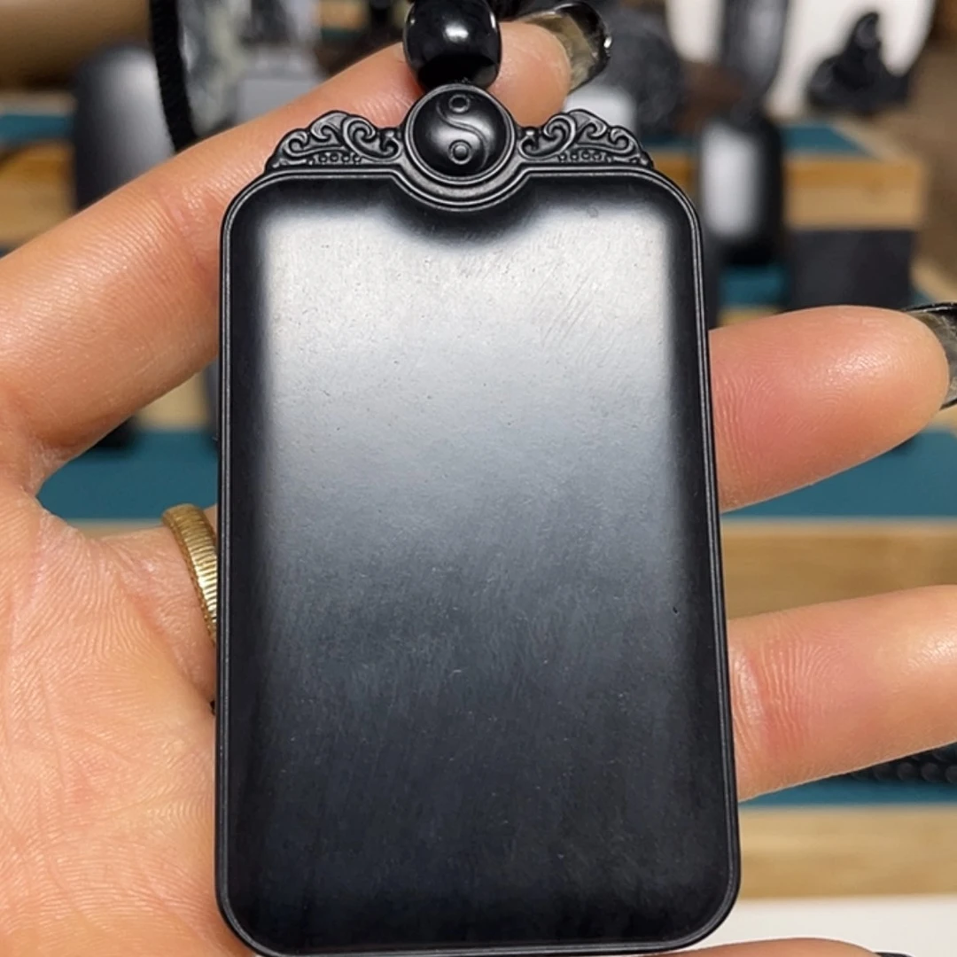 【闪购商品】和田玉（墨玉）吊坠(不含链)未镶嵌羊脂级77克