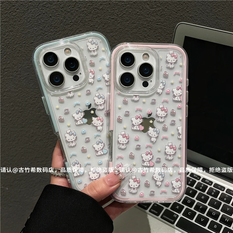 三合一炫彩适用苹果16/iPhone/华为/手机壳15/14防摔Pura70爆款潮