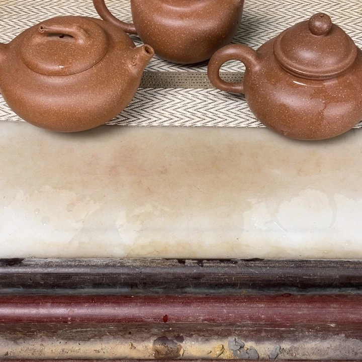 紫砂茶壶佳*涵三彩朱泥一套