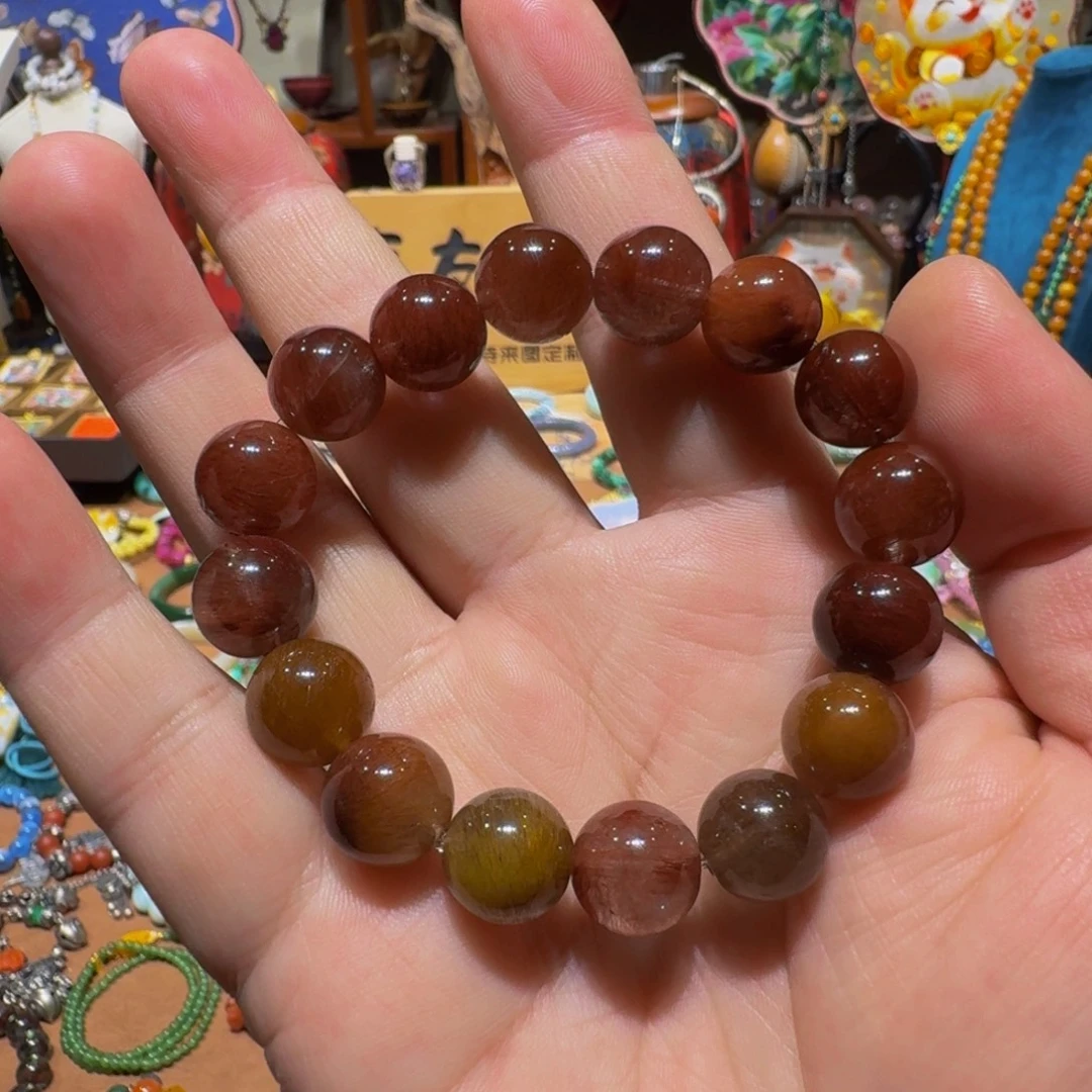 发晶未镶嵌手链精品特惠天然满兔毛发晶手串