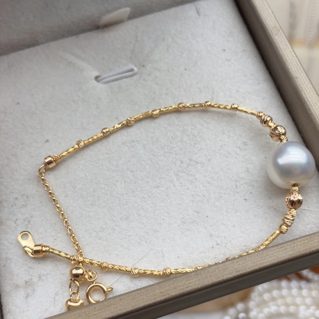 手链银S925镶嵌海水珍珠T117