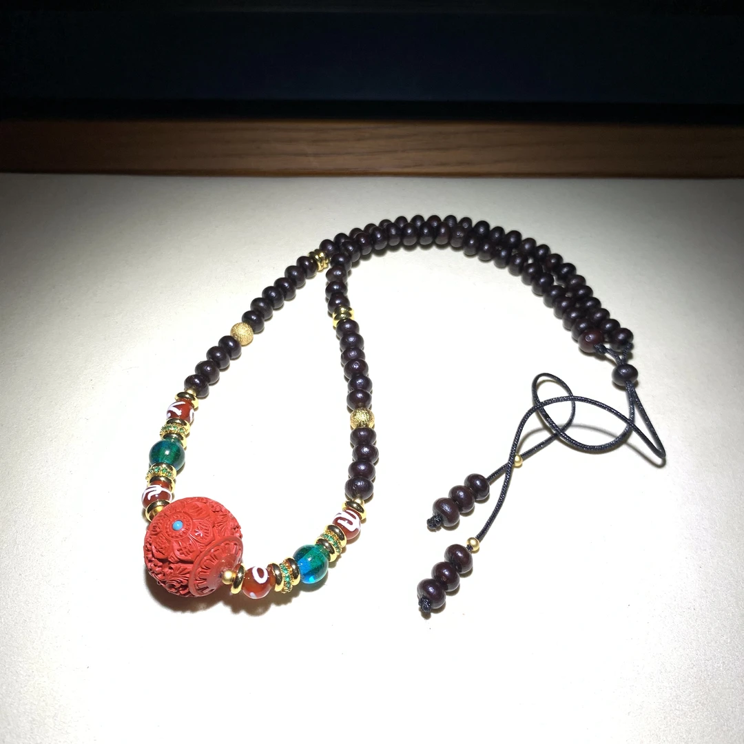 非金属布艺项链 布艺项链【三宝】孤品