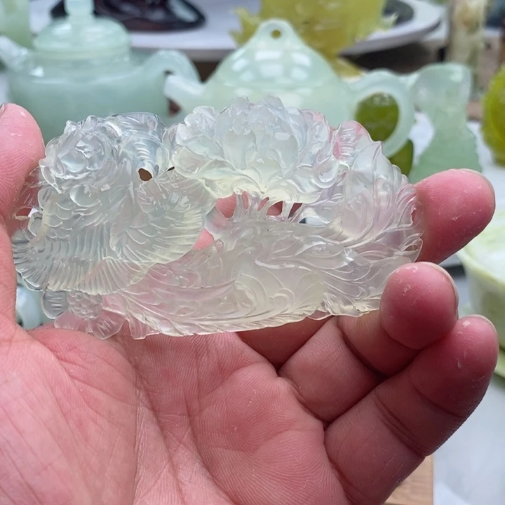 岫玉四大名玉挂件未镶嵌大*哥