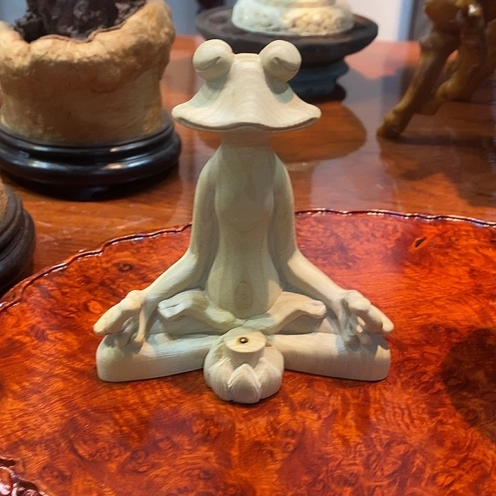 茶室空间茶桌马年摆件