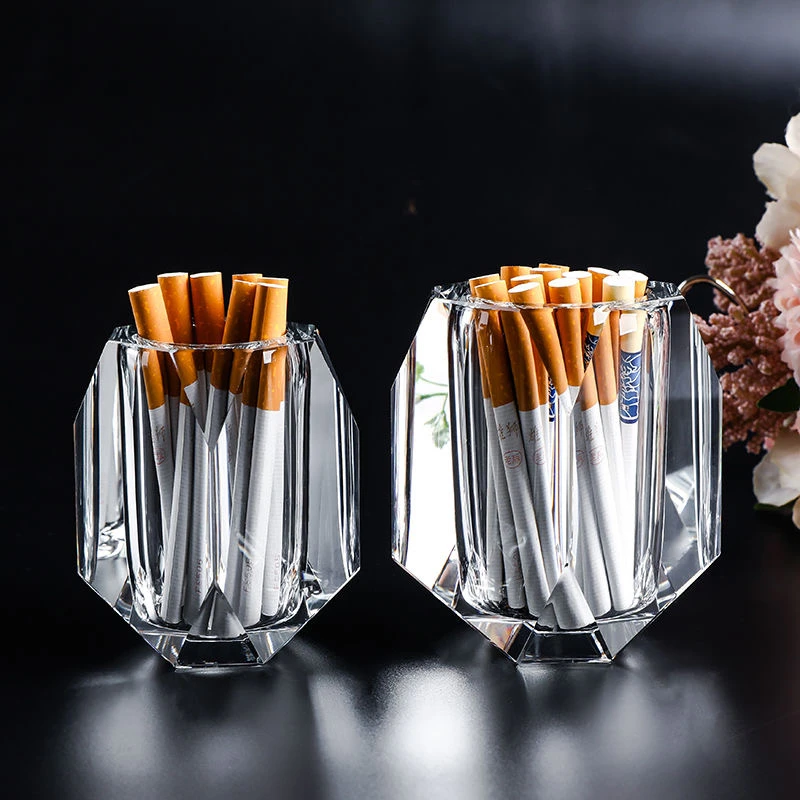 外贸高颜值网红爆款水晶烟罐烟盅适用于家居酒店KTV餐厅办公室