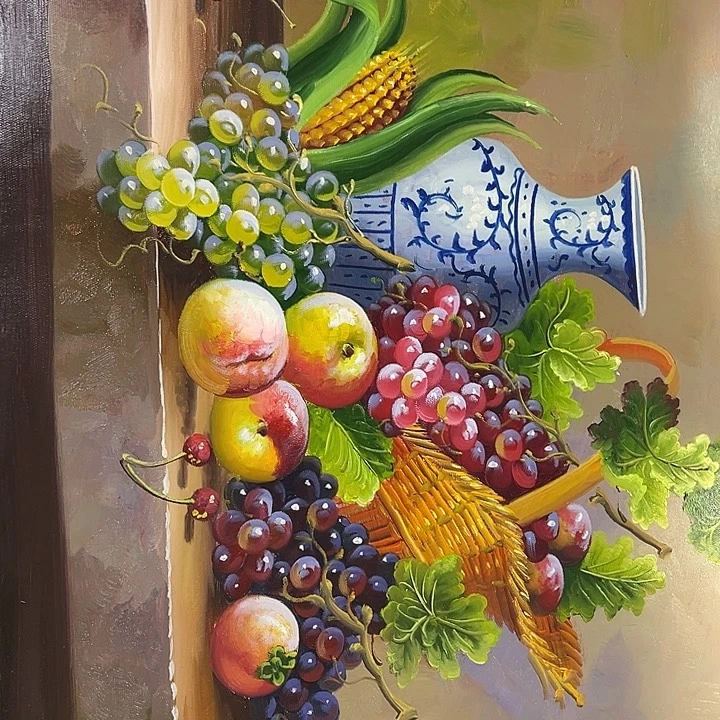 油画恭喜仔仔细细影子