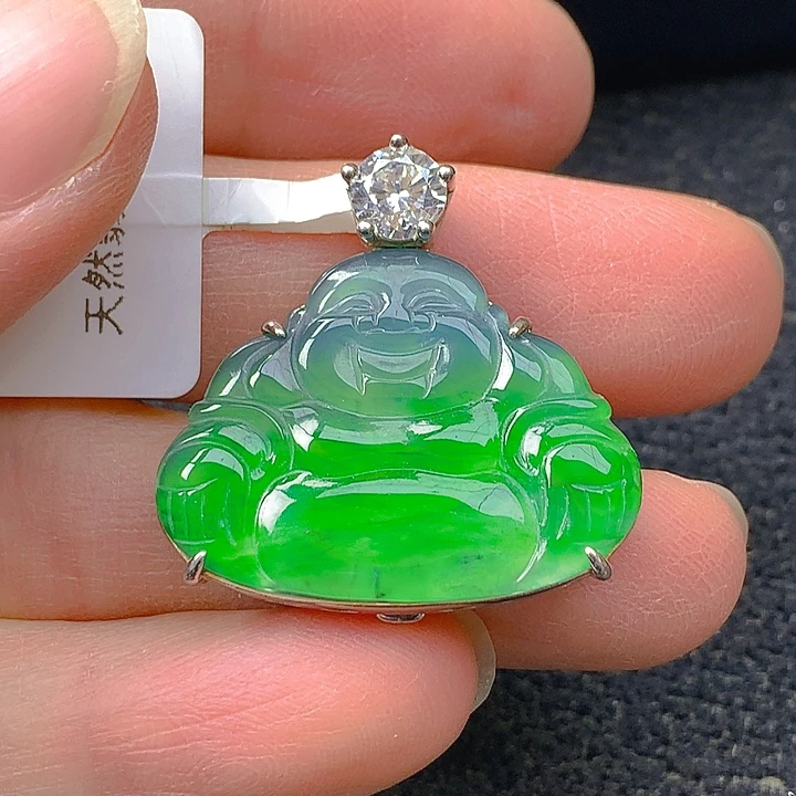 翡翠银S925镶嵌颈饰