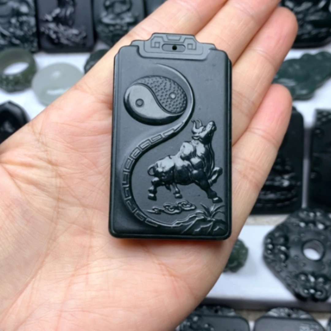 【闪购商品】和田玉颈饰未镶嵌双面雕刻