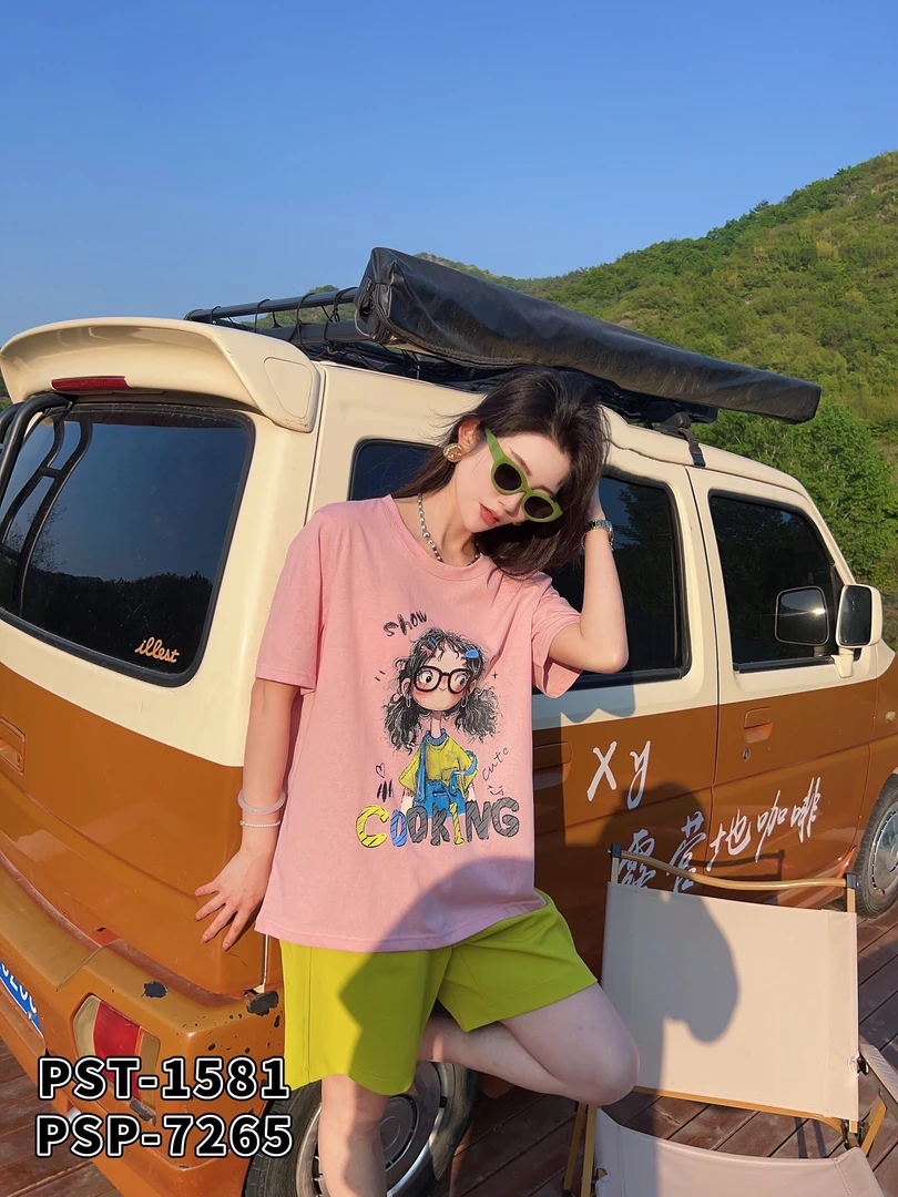 新款大码女装休闲打底衫半袖时尚舒适百搭个性显瘦网红圆领1581-1