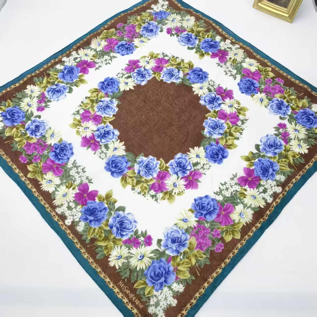 95新 YSL/圣罗兰 海囤/圣罗兰/丝巾/yy12659