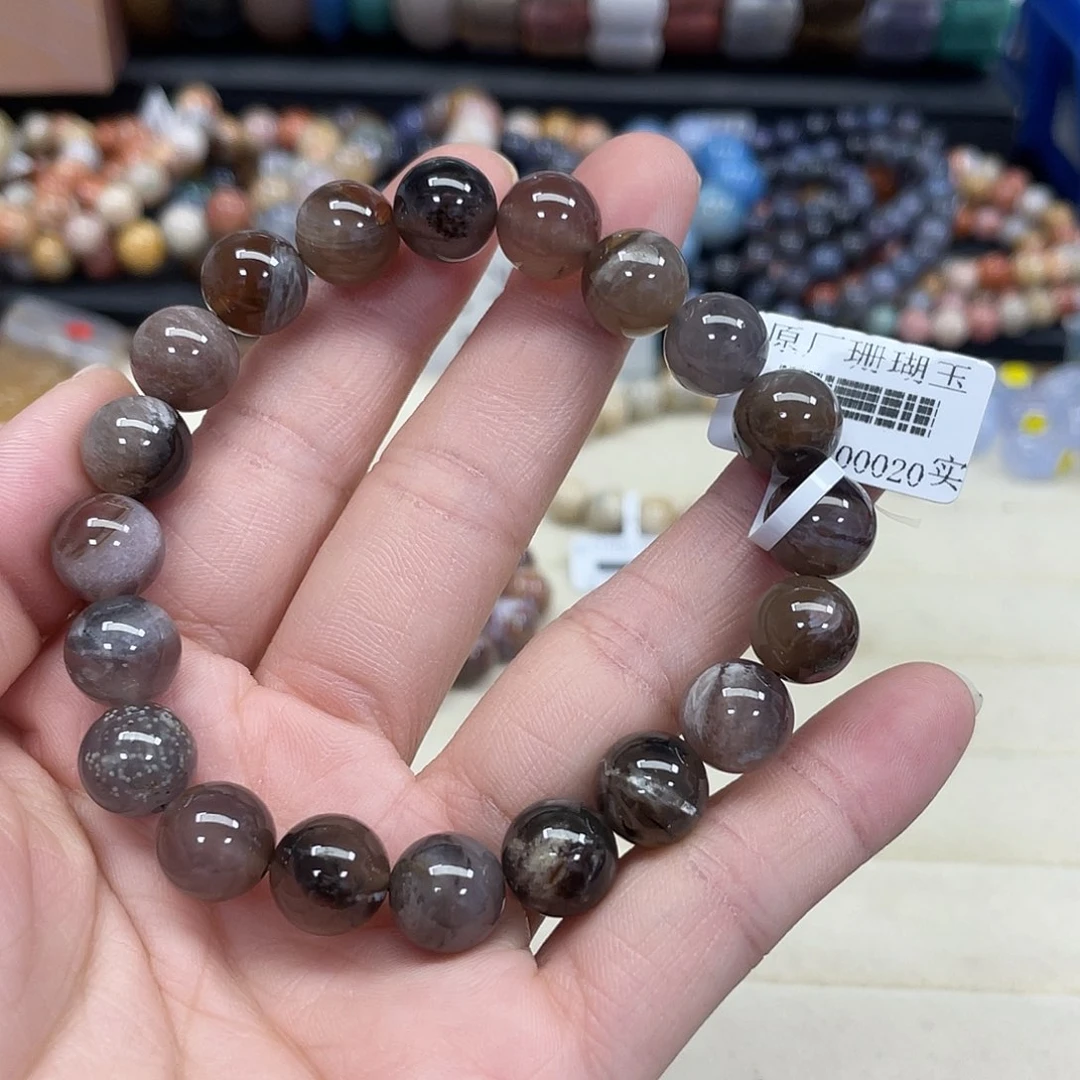 未镶嵌手串硅化珊瑚（珊瑚玉）磊**石589