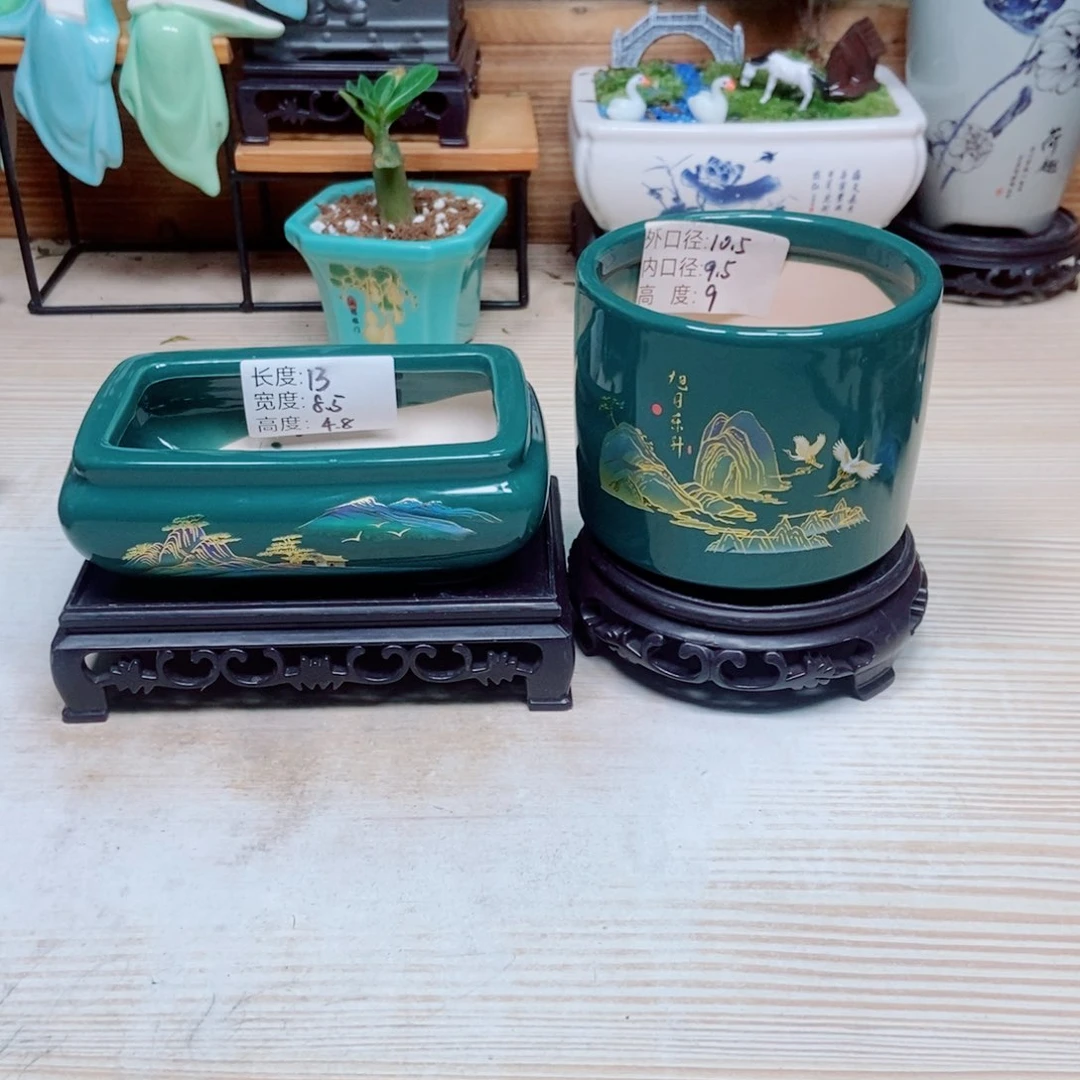 瓷片陶瓷花盆陶瓷艺术