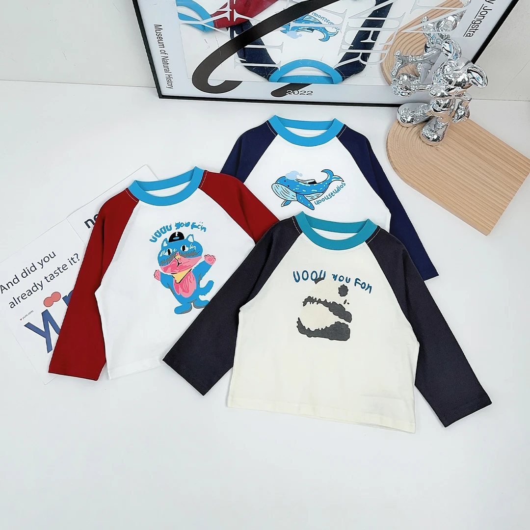儿童长袖T恤2025新款春装男童春秋款上衣潮 AY25159 悠悠童话童装