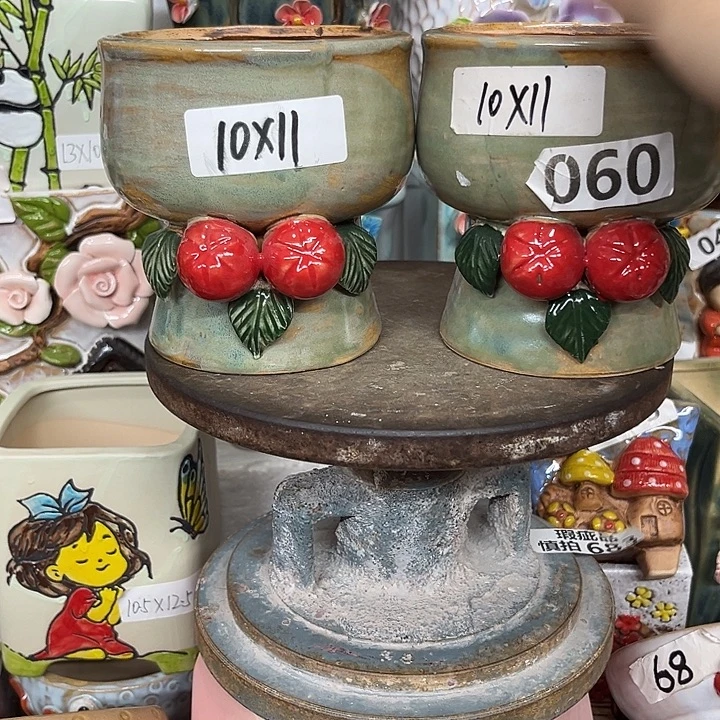 紫砂花盆粗陶材质多肉花盆