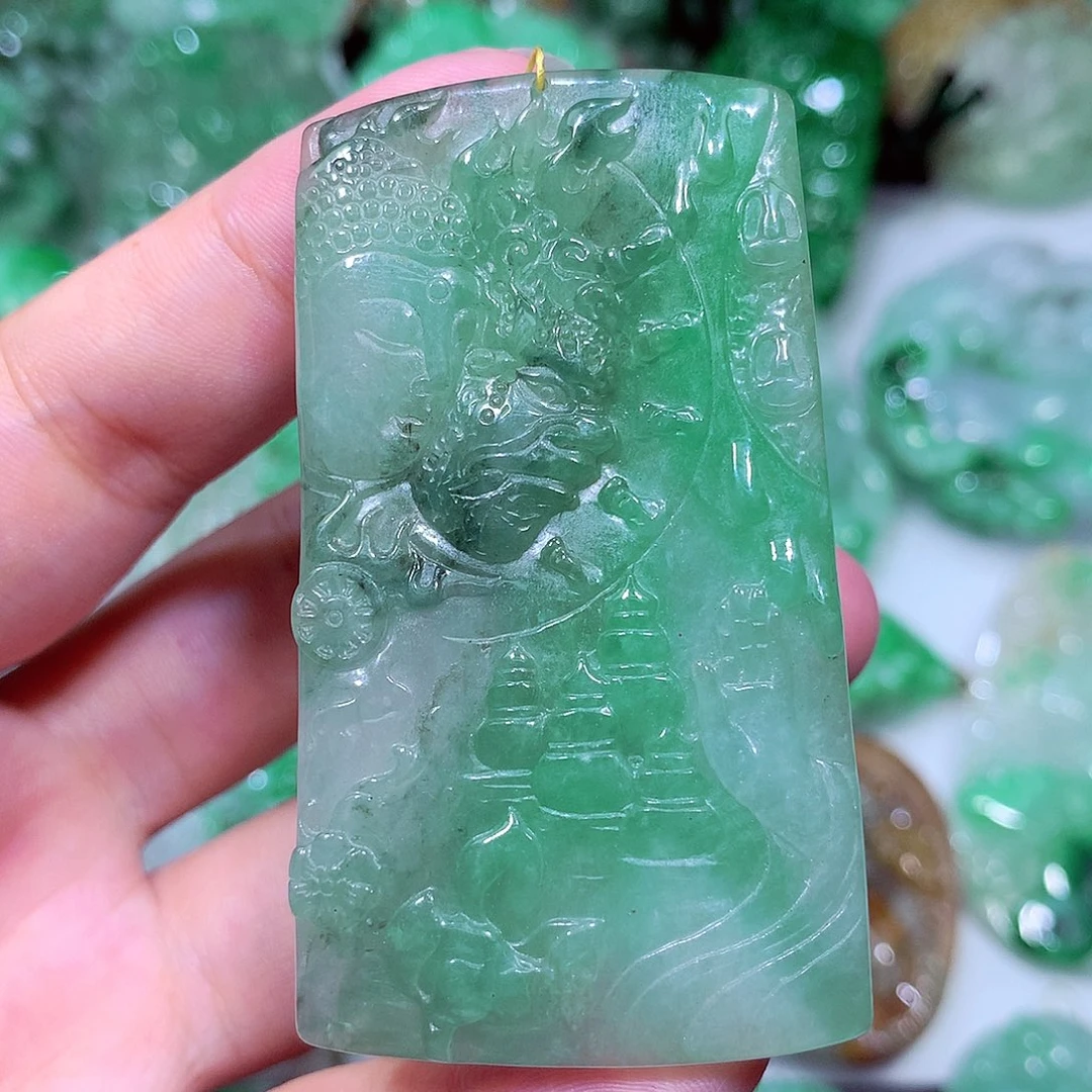 翡翠未镶嵌吊坠(不含链)