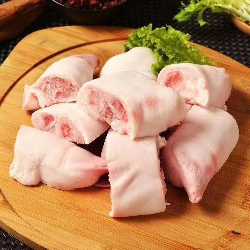 新鲜带皮原切猪蹄块农家新鲜猪蹄块
