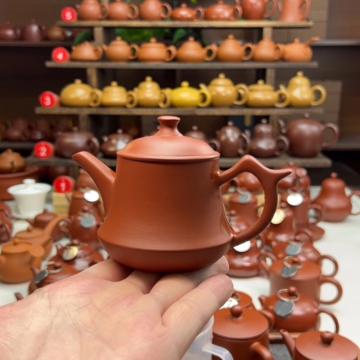 茶***缘茶壶紫砂金钟壶130cc