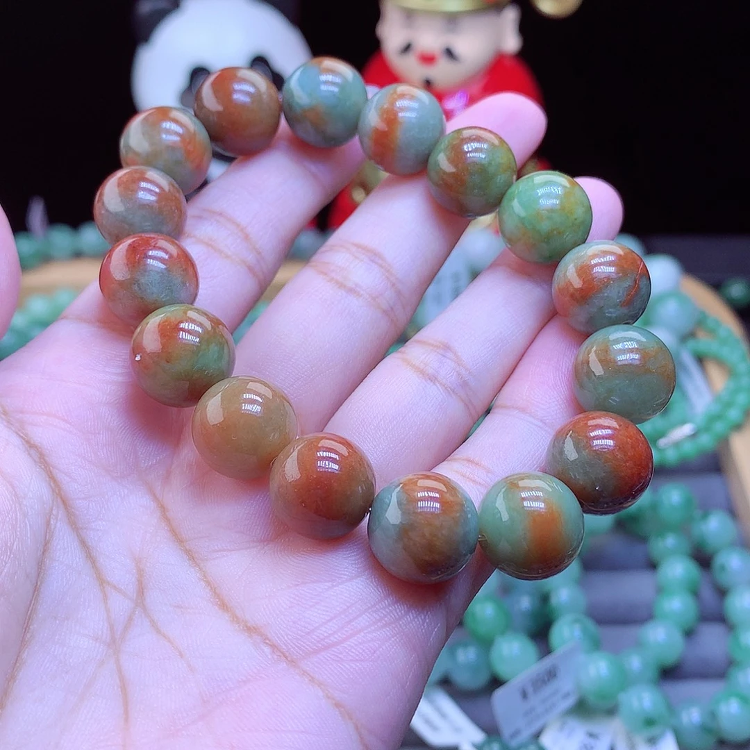 翡翠未镶嵌手链手串13.5