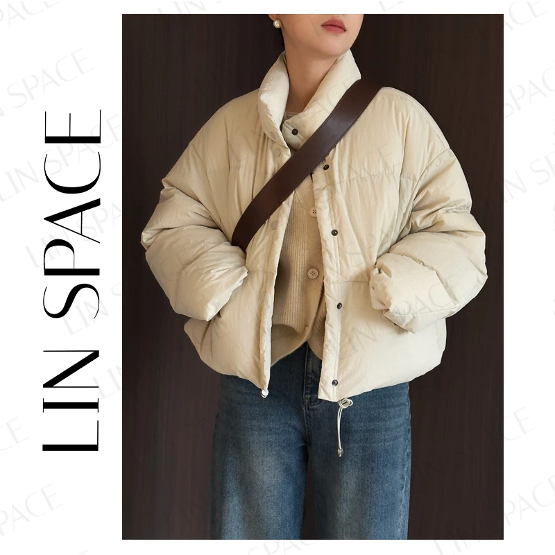【云朵羽绒服】短款90白鸭绒羽绒服冬季保暖纯色外套