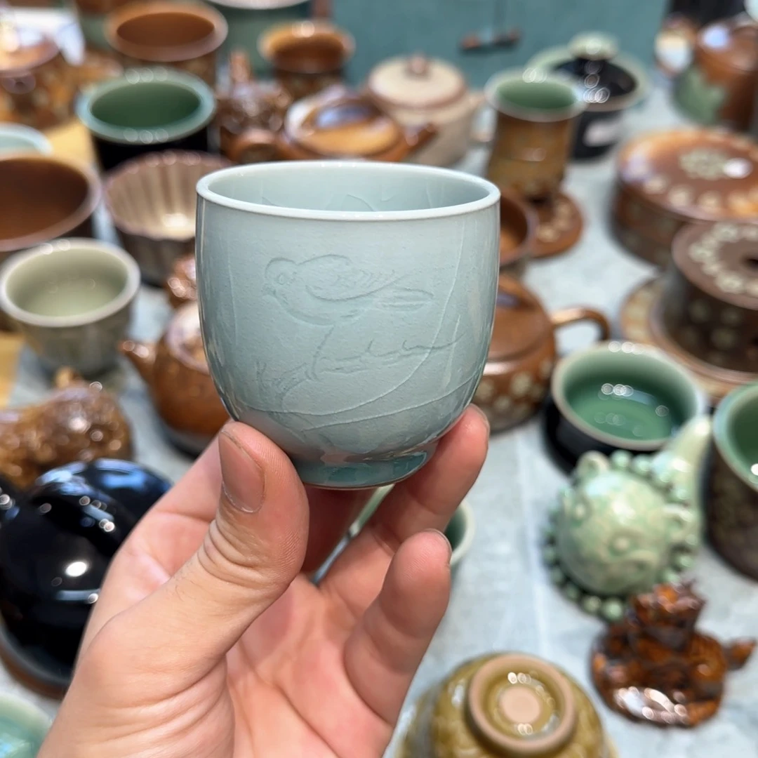 小金茶具青瓷茶器