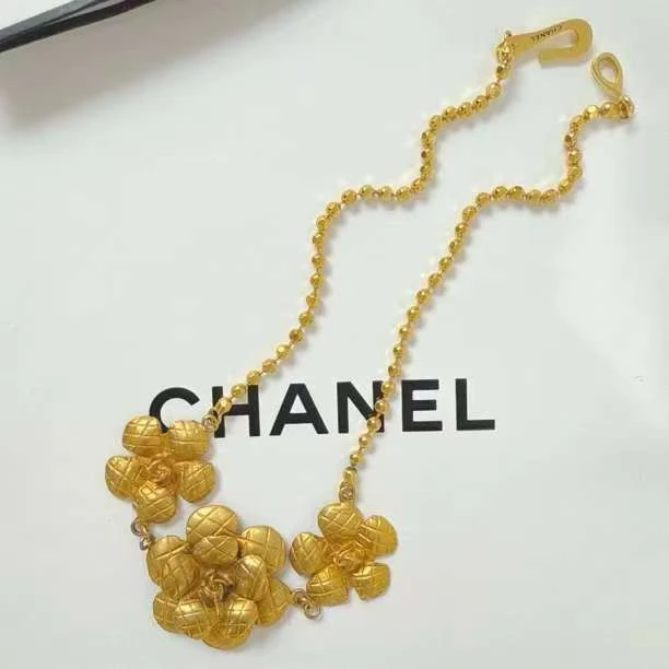 95新 Chanel/香奈儿 Chanel vintage香奈儿中古山茶花项链