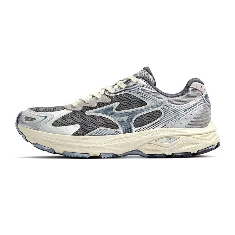 Mizuno/美津浓跑者美学RACER S渣渣灰/19透气防滑耐磨情侣款跑鞋