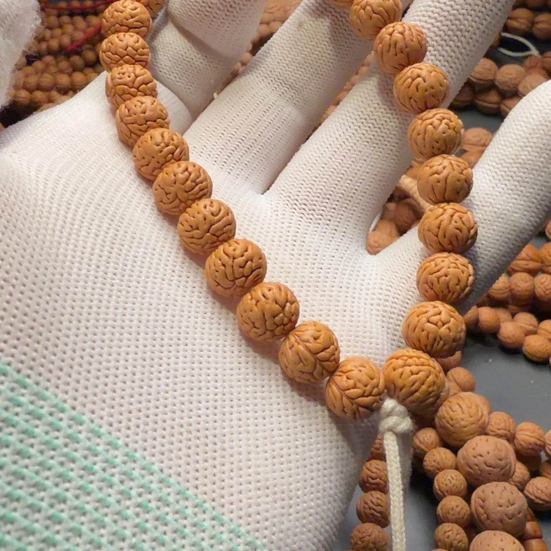 空***菜手串桃核东北野生核肠纹手串