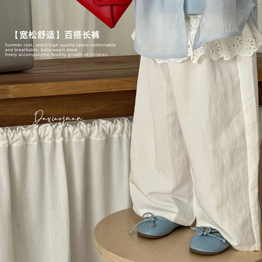 现货【大小卷】儿童夏季新品童装女童休闲裤-32809