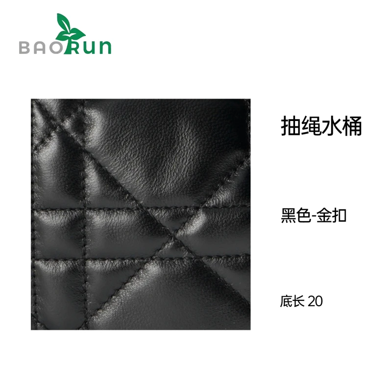 【抽绳水桶斜挎包】经典复古女士真皮抽绳单肩包斜跨包